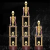 Wholesale of multi-layer four-column trophies, creative high-end international large-scale trophies, competition trophies, and corporate annual meeting trophies Specification image